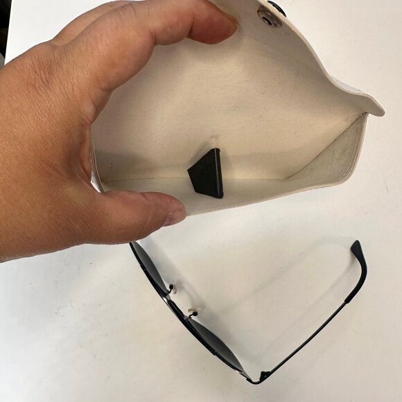 Aquaswiss AQS ALFIE 52MM Aviator Black Sunglasses with Case - Picture 10 of 11